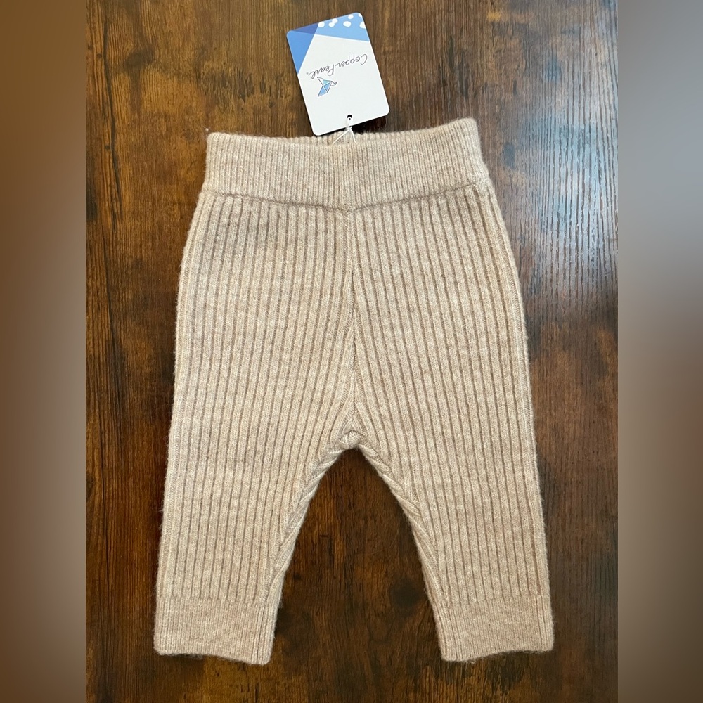 NWT copper pearl baby knit pants